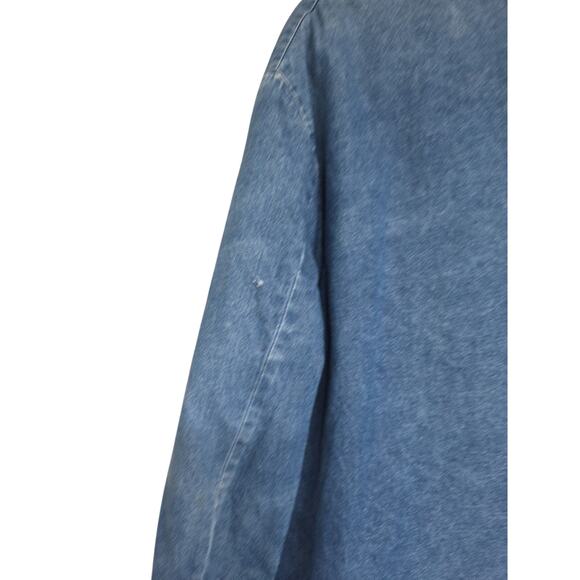 VTG Wrangler Big Ben Mens Barn Chore Coat Corduroy Collar Lined Distressed U.S.A - Picture 9 of 16